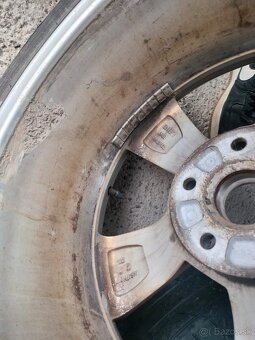 ❄️4ks alu disky orig. Škoda 5x112 R17 pneu 205/55 R17 5mm - 4