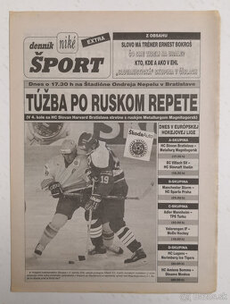 Staré noviny Denník Šport 3 - 4