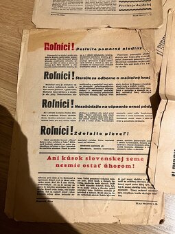 Noviny Hlas frontu Slovensky stat východný front RD - 4