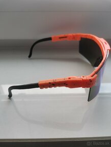 Športové slnečné okuliare Pit Viper (oranžové-modré sklo) - 4