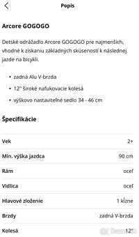 Cykloodrážadlo Arcore Gogogo 12” - 4
