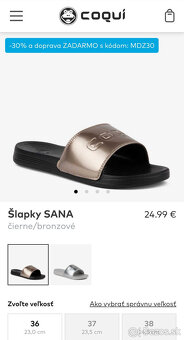 Predám dámske šľapky značky Coqui - 4