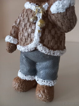 Sada 2ks stojacie keramické medvedíky - párik - 4