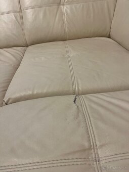 Biely Kožený gauč - 4