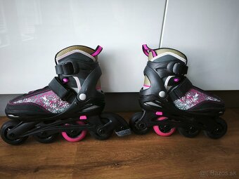 Detské kolieskové korčule veľkosť 33-37 - 4