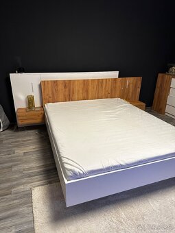 Manželská posteľ + komoda + matrac 🛏️ - 4