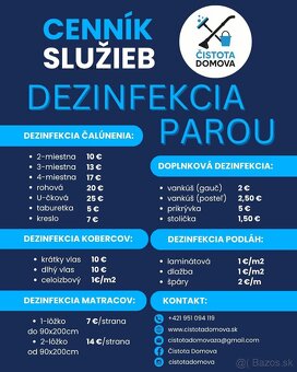 TEPOVANIE-UMÝVANIE OKIEN-DEZINFEKCIA/ČISTENIE PAROU - 4