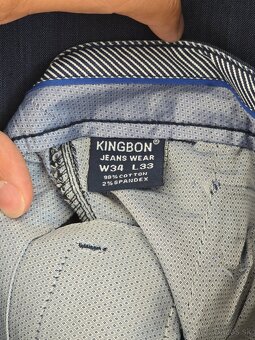 Pánske tmavomodré sako a nohavice - 4