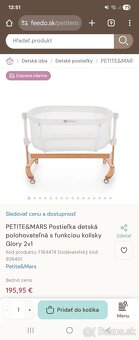 Petite&Mars postieľka detská polohovateľná - 4