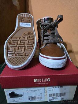 Predám detské zateplené topanky Mustang - 4