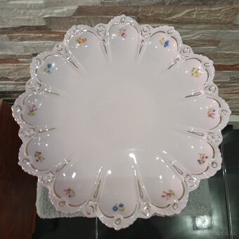 Růžový porcelán, velký nástolec, Chodov - 4