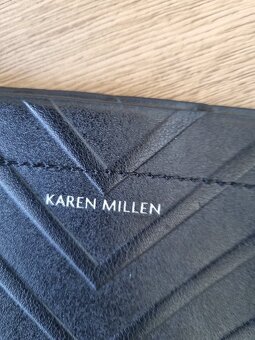 nová čierna kožená kabelka Karen Millen - 4