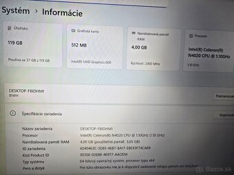Lenovo ideapad 3 so 128 gb ssd diskom vhodny na caste prenas - 4