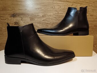Elegantné pánske členkové topánky - 4
