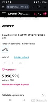 Elektrobicykel Giant Reign E+ 2 625Wh 29"/27,5" - 4