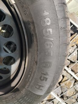 Letné pneumatiky 185 65 15+disky 4×100 Opel - 4
