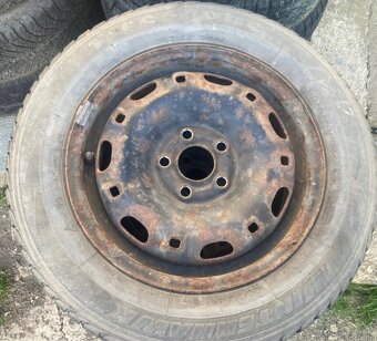Zimná sada plechové disky+pneu 165/70 R14 5x100 - 4