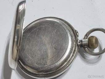 Strieborné, vreckové hodinky. - 4