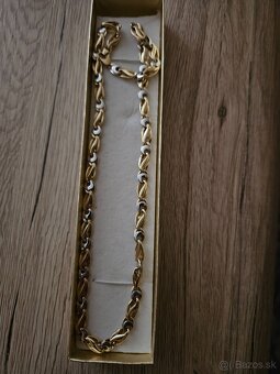 Zlatá retiazka 14 k. 13.3 gr..50cm cc 6 mm hrubá - 4