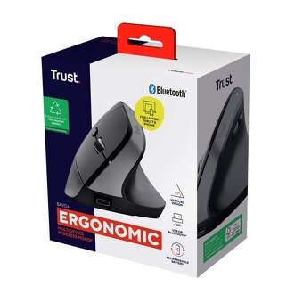 Trust BAYO+ Advanced Ergonomic Wireless Mouse Black - 4