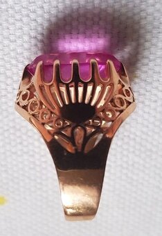 starožitný zlatý prsteň - 4