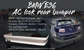 BMW E36 Ac schnitzer look nárazník - 4