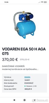 Predám domácu vodáreň Ebara - 4