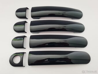 ČIERNE a KARBONOVE kľučky krytky klučiek dveri - 4