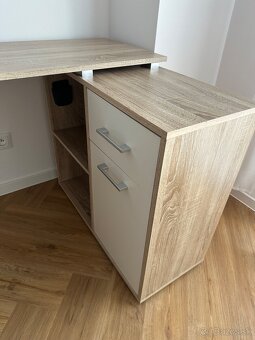 Pracovný stol v tvare L - 4