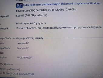 predám Lenovo Thinkpad T470 , Intel i5 , 8gb ram , Win 7 - 4