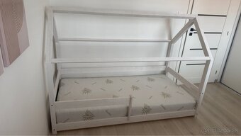 Domčeková posteľ pre deti s matracom - 4