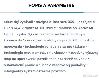 Robotický vysávač Xiaomi X20 Max EU - 4