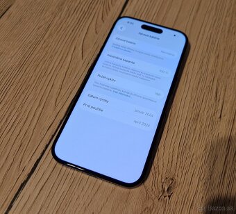 iPhone 15 pro 128GB modrý titan - 4