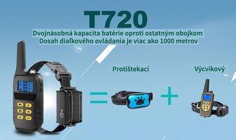 Elektricky vycvikovy obojok 2v1( vycvikovy + protistekaci). - 4