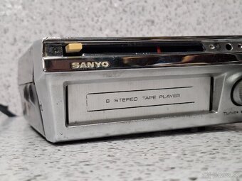 Rare 8-track 》Sanyo FT-821 》 magnetofon 》vzácne autorádio - 4