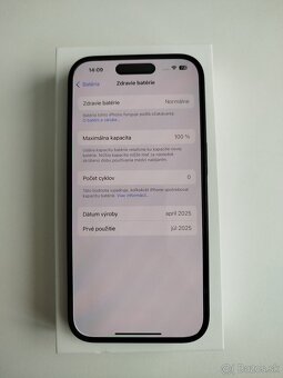 Iphone 16 Black 128 GB , záruka 2 roky 7/2027 - 4