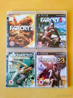 PS3 Hry - ASSASSIN'S CREED, FARCRY, RESISTANCE, UNCHARTED - 4
