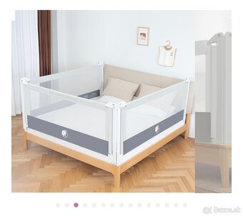 Zábrana na posteľ Monkey Mum® Popular - tmavo šedá - 4