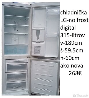 predám čiernu chladničku s mrazničkou BOSCH-347lit.-aj iné - 4