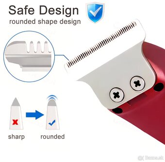 Vynikajúci Kompaktný Strojček na Vlasy 0-3mm 2-rýchl. USB-C - 4