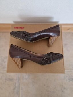 Kožené topanky 37 hnedé - 4