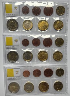 Sady euro minci 1 cent - 2 euro v UNC kvalite. - 4