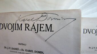Daneš-Domin Dvojím rájem 1+2 AUTOGRAM autora - 4