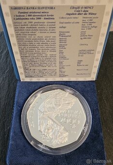 Strieborná zberateľská minca 2000sk -Bimilénium - 4