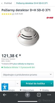 Požiarny detektor D+H SD-O 371 - 4