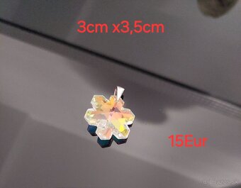 Swarovski kryštal privesok snehová vločka - 4