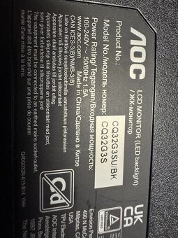 LCD monitor AOC CQ32G3S diely - 4