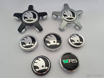 Stredové krytky - pukličky kolies ŠKODA / VRS . - 4