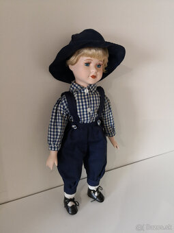 Stará porcelánová zberateľská bábika 42cm - 4