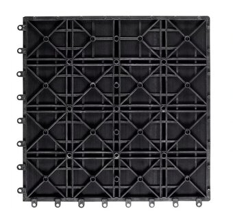 WPC dlaždice 30x30cm klasická antracit sada 11 ks - 4